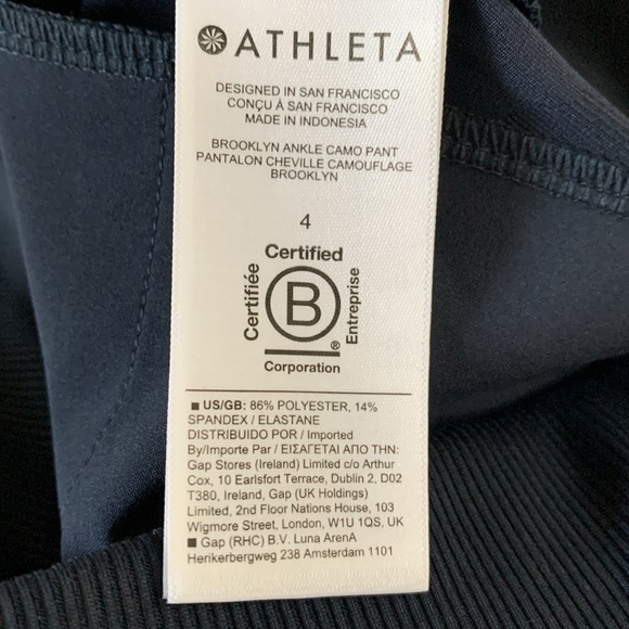 Athleta Navy Camo Brooklyn Ankle Pant - Picture 12 of 16